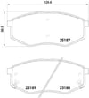 Hyundai Sonata Ön Fren Balatası / ix20 1.4L 1.6L D4FC G4FC / Kia Soul BREMBO