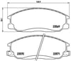 Hyundai Starex Ön Fren Balatası 2.5L D4CB Libero / Santafe 2.0L D4EA CRDi /... BREMBO