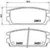 Hyundai Terracan Arka Balata VALEO