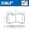 Volkswagen Touareg Audi TT Range Rover III Sport Ön Balata SKF