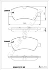 Ford Tourneo Custom Arka Fren Balatası Kablolu KALE-BALATA