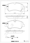 Ford Tourneo Custom Arka Fren Balatası Kablolu KALE-BALATA