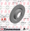 Toyota Land Cruiser Ön Fren Diski Hava Kanallı Delikli 338mm ZIMMERMANN