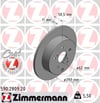 Toyota Verso Arka Fren Diski Dolu Tip 297mm ZIMMERMANN