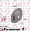 Toyota Yaris Arka Fren Diski Dolu Tip 269mm ZIMMERMANN