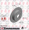 Toyota Avensis Corolla Verso Arka Fren Diski Dolu Tip 290mm ZIMMERMANN