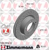 Toyota Land Cruiser Ön Fren Diski Hava Kanallı Delikli 340mm ZIMMERMANN