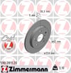 Toyota Auris Corolla Arka Fren Diski Dolu Tip 259mm ZIMMERMANN