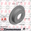Toyota Land Cruiser Arka Fren Diski Hava Kanallı 345mm ZIMMERMANN