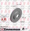 Toyota Yaris Ön Fren Diski Hava Kanallı 258mm ZIMMERMANN