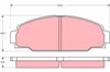 Toyota Dyna 150 Platform/Chassis LY Ön Disk Balata TRW
