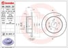 Toyota Arka UV Kaplamalı Fren Diski BREMBO
