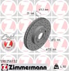 Toyota Corona Ön Fren Diski Hava Kanallı Delikli 255mm ZIMMERMANN