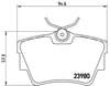 Renault Trafic II Trafic III Opel Vivaro A Vivaro B Arka Fren Balatası BREMBO