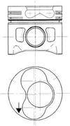Volkswagen Transporter T4 LT46 2.5 TDI Motor Piston Segman 0.50mm 81.01mm KOLBEN