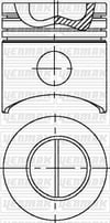 John Deere 276 CID 4.5L 4045H/4045T/4276T Turbo Dizel Piston Segman Q106.5mm STD YENMAK