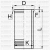 UTB Universal U 50 Gömlek Q108.0MM STD YENMAK