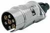 Soket 12V Alüminyum Gümüş 7 Kutuplu Universal HELLA