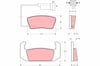Rover 2000 3500 P6 Arka Disk Balata TRW