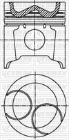 Caterpillar D 3306 Piston Segman Q120.65mm STD YENMAK