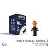 12V HPC16WY Ayna Sinyal Ampulü PU20d-2 Amber 10'lu NIKEN
