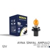 12V HPC19WY Ayna Sinyal Ampulü PU20d-3 Amber 10'lu NIKEN