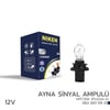 12V HPC19W Ayna Sinyal Ampulü PU20d-3 10'lu NIKEN
