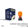 12V PWY24W Gündüz Far Ampulü WP3.3x14.5-3 Amber 10'lu NIKEN