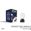 12V PW24W Gündüz Far Ampulü WP3.3x14.5-3 10'lu NIKEN