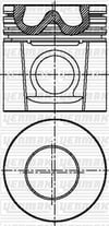 Perkins 1103C 1104C Piston Segman Q105.5MM 050 YENMAK