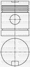Jenbacher JW 20 Piston Segman Q125.75mm 030 YENMAK