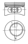 Opel Vectra A Astra F Calibra Omega A Frontera A Kadett Motor Piston Segman 1.00 KOLBEN