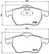 Opel Vectra B Saab 900 II 9.3 9.5 Ön Fren Balatası BREMBO