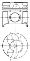 Opel Vivaro 1.9 CDTI F9Q Motor Piston Segman 0.50mm 80.00mm KOLBEN