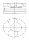 Volkswagen Piston Komple 79.51 MM MAHLE