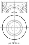 Volkswagen Piston Komple 81.5 MM MAHLE