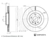 Volvo S60 III Arka Fren Diski Delikli BLUEPRINT