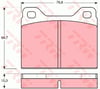 Volvo 140 Ön Aks Disk Balatası TRW