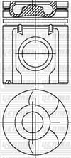 Volvo TD 63 E-TD 63 ES-TD 63 KDE TD61 Piston Segman Q98.43MM STD YENMAK