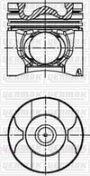 Volvo KH-0.10 D4-180I-F D4-225A-F D4-225I-F D4-260A-F Piston Segman Q103.0mm 000 YENMAK