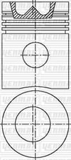 Volvo D 50 A/B Piston Segman Q95.25MM STD YENMAK