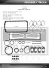 Citroen Xsara Motor Takım Conta Alt/Üst Full Keçeli-Subap Lastikli BFZ XU5JP... OTOCONTA
