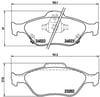 Toyota Yaris Ön Fren Balatası BREMBO
