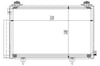 Toyota Yaris Klima Kondenseri 1.0i 16V 1.3i 16V 1.4 D4D 1.5i 16V ORIS