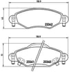 Toyota Yaris Ön Fren Balatası BREMBO