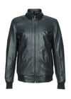 Lastikli Spor Model Siyah Renk Erkek Deri Mont