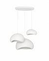 Beton Avize Üçlü Sarkıt 30-40-50 cm 