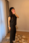 Acı Kahve Bluz Triko Takım