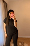 Acı Kahve Bluz Triko Takım