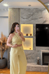 Boyundan Bağlamalı Keten Takım